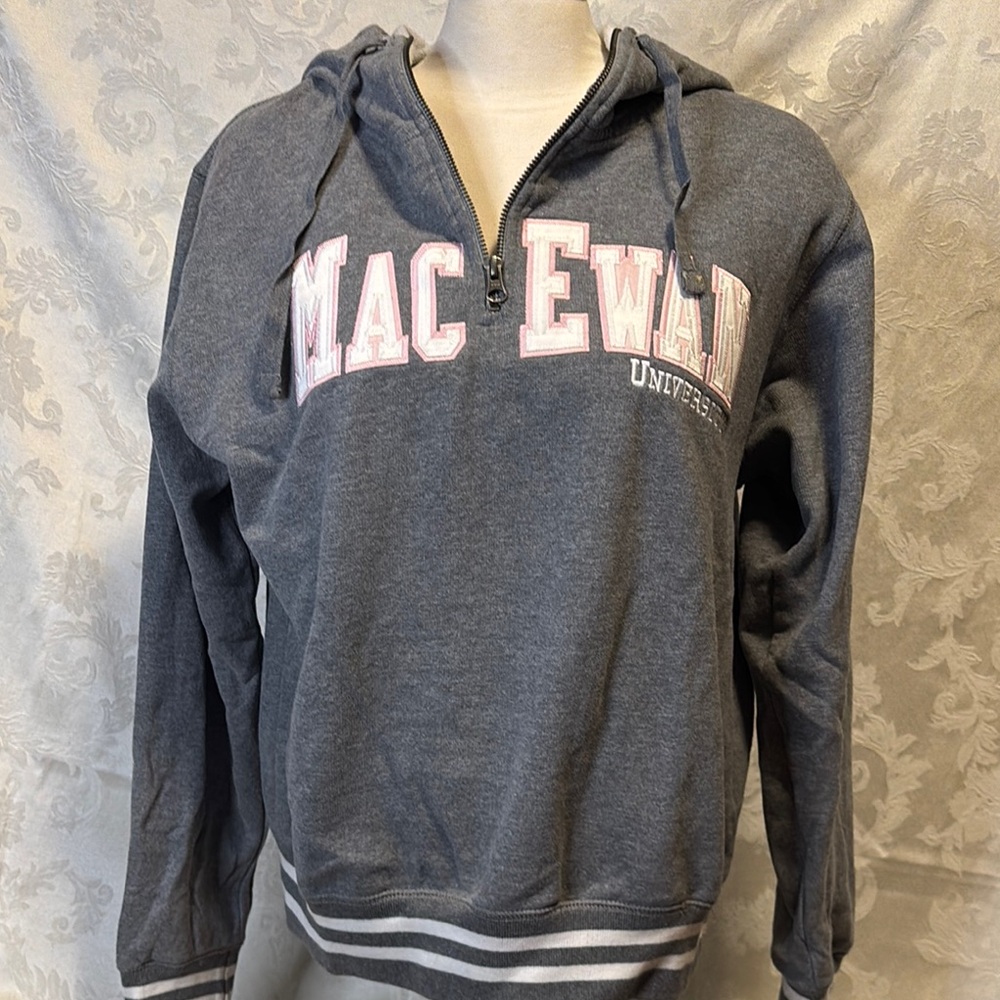 MacEwan grey quarter zip hoodie jacket